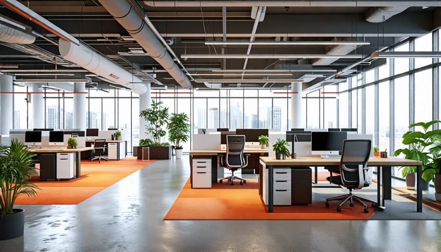 Effective office space planning with diverse work areas