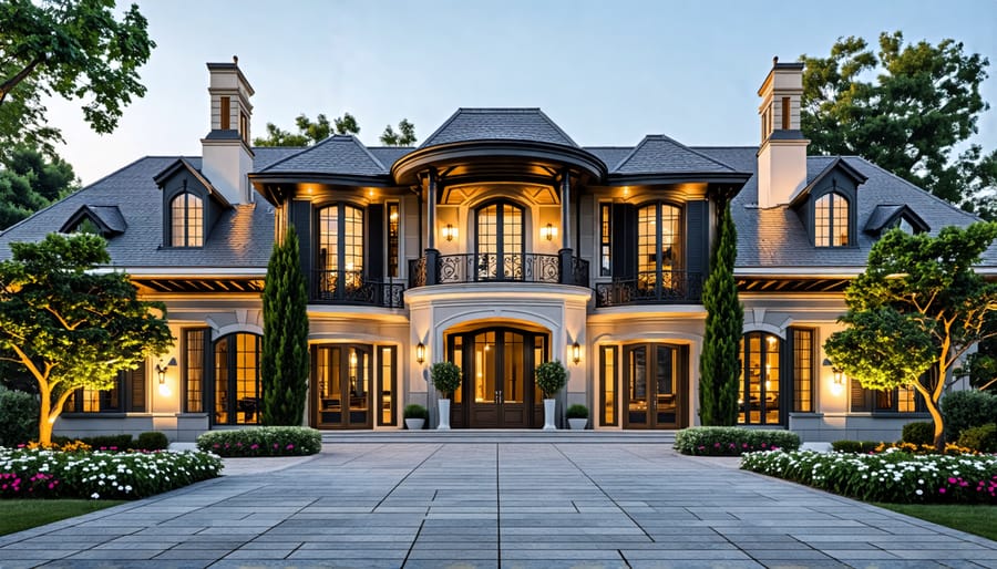 Stunning exterior of a spacious 7 bedroom luxury home