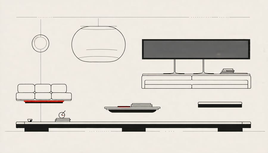 Schematic showing how magnetic fields are used to levitate objects in g-interiors