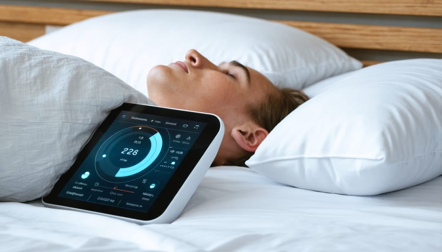 Smart bed with sleep tracking and temperature regulation technology