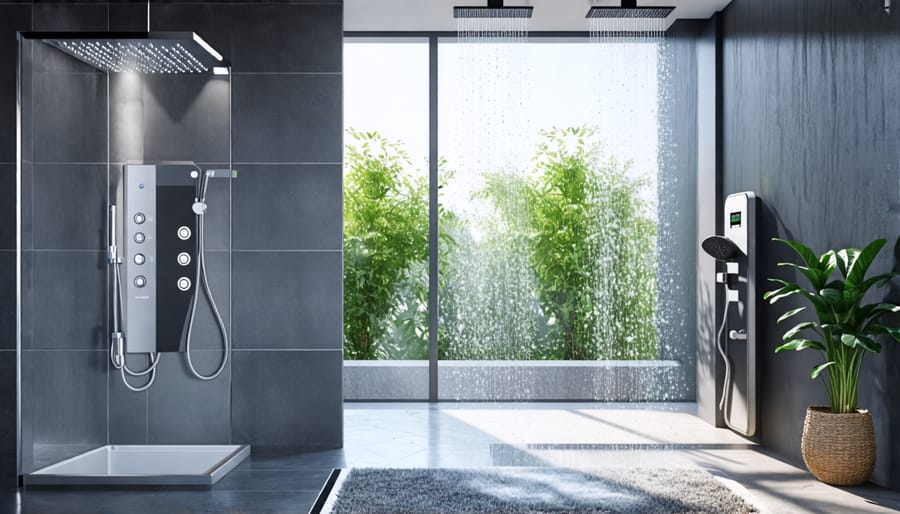 Exhibition of smart shower systems with advanced controls