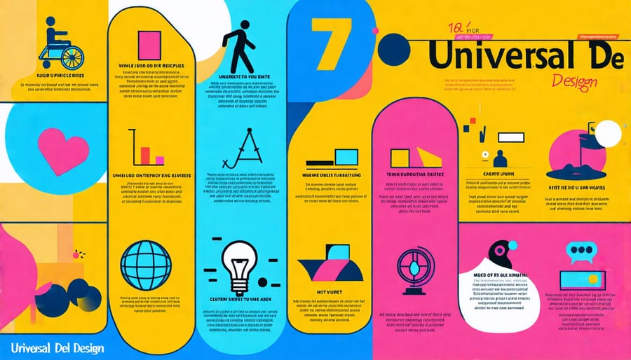 Infographic explaining the 7 key principles of universal design