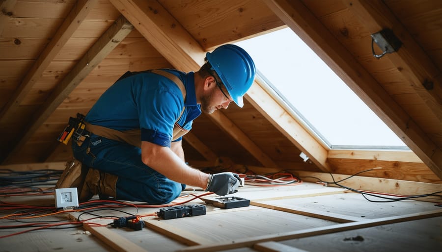 Step-by-step process of connecting an attic fan to a thermostat