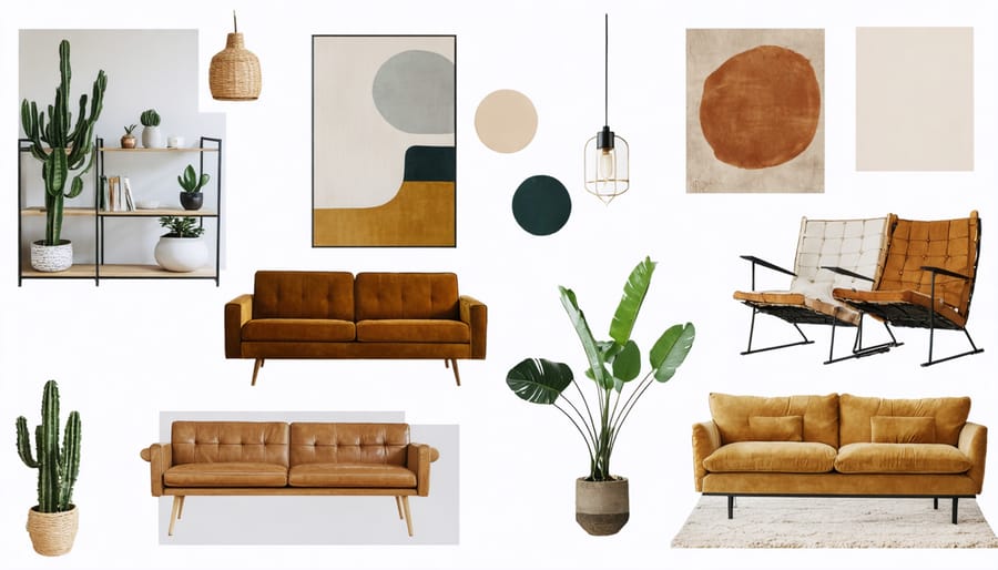 Collage showcasing different interior design styles