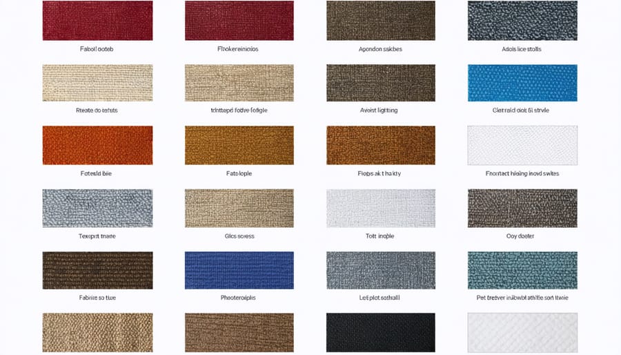 Swatches showcasing the variety of pet-friendly upholstery fabrics available