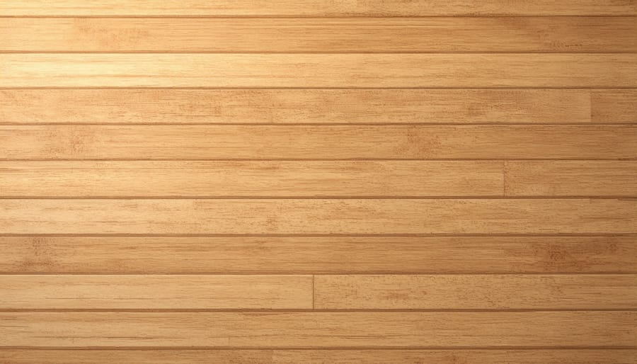 Natural bamboo flooring showcasing its distinctive grain pattern in a contemporary living space