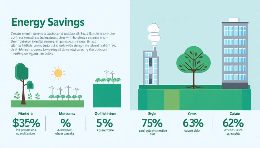 Chart comparing energy consumption and cost savings between traditional and smart climate systems