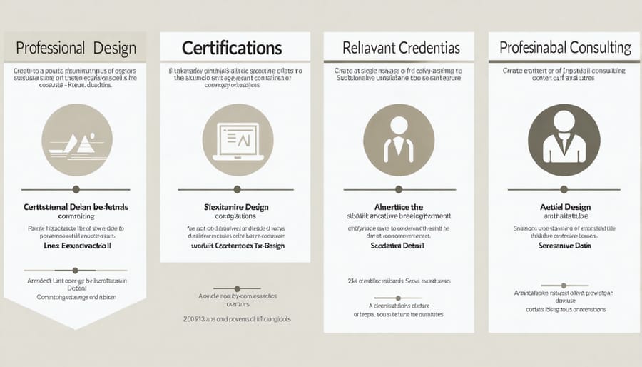 Visual guide to key sustainable design certifications and qualifications